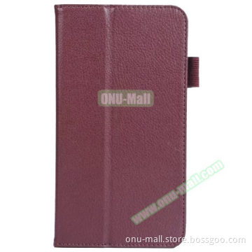 Factory Price Litchi Texture Leather Flip Cover For Acer Iconia Talk S A1-724